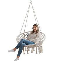 Cadeira Balanço Rede Suspensa Decoraçao Quintal Varanda Sacada Jardim Leitura Descanso Teto Trançada Cadeira Balanço Rede Suspensa Decoraçao Quintal Varanda Sacada Jardim Leitura Descanso Teto Trançada