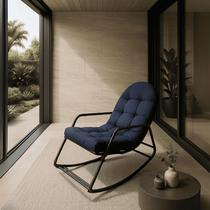 Cadeira Balanço Sossego Almofada Impermeável Pés c/ Proteção