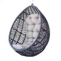 Cadeira Balanço Suspenso em Alumínio e Fibra Sintética para Jardim Piscina Pergolado