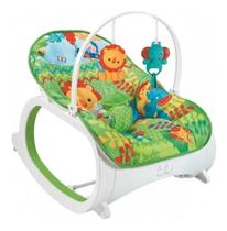 Cadeira Balanço Vibratória Musical Infantil Safari Verde