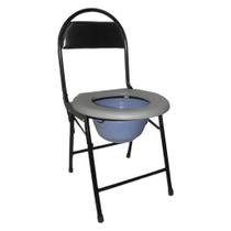 Cadeira Banheiro Cadeirante Deficiente Idoso Vaso Aço Resistente Dobravel