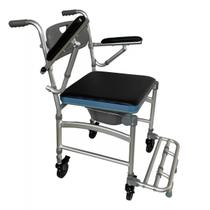 Cadeira banho aluminio 150kg desmontavel hidrolight