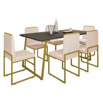 Cadeira Barcelona Base Dourado - 95cm X 44cm