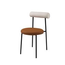 Cadeira Base de Aço e Assento e Encosto Estofados Roll