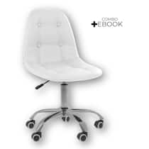 Cadeira Base Giratória Office Eiffel Botonê Ajustável com Ebook Cadeira Base Giratória Office Eiffel Botonê Ajustável com Ebook