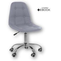 Cadeira Base Giratória Office Eiffel Botonê Ajustável com Ebook Cadeira Base Giratória Office Eiffel Botonê Ajustável com Ebook