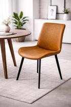 Cadeira Basic Marrom para Sala de Jantar, Escritório ou Consultório White Arrow