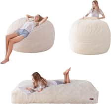 Cadeira Bean Bag, cama, colchão de sofá grande conversível MAXYOYO Cadeira Bean Bag, cama, colchão de sofá grande conversível MAXYOYO