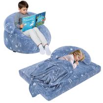 Cadeira Bean Bag COMAX Dinosaur conversível com brilho