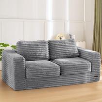 Cadeira Bean Bag MAXYOYO Giant para adultos com travesseiros cinza Cadeira Bean Bag MAXYOYO Giant para adultos com travesseiros cinza