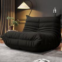 Cadeira Bean Bag WHGBJA Memory Foam Single Sofá Adulto Preto