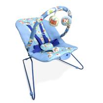 Cadeira Bebê Descanso Vibratória Musical Lite Azul - Baby Style