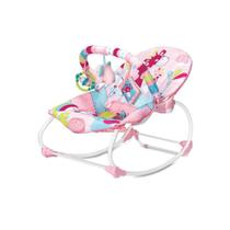 Cadeira Bebê Musical Vibratória Rocker Mastela Girafa Pink