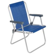 Cadeira bel alta aluminio relax comfort - azul (p55) Cadeira bel alta aluminio relax comfort - azul (p55)