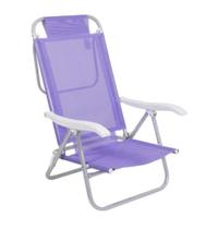Cadeira Bel Sunny Aluminio Sannet 6 Posicoes Lilas Bel