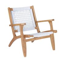 Cadeira Benzara Heor 74 cm de corda hexagonal tecida cinza marrom