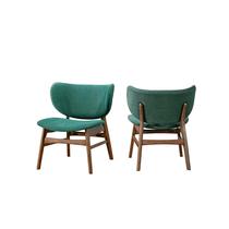 Cadeira Benzara Isina Madeira maciça, nogueira, marrom, verde, 68x62x74 cm Cadeira Benzara Isina Madeira maciça, nogueira, marrom, verde, 68x62x74 cm