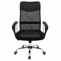 Cadeira Bergamix Presidente Giratória Reclinável Tela Mesh Preta Escritório Home Office Cadeira Bergamix Presidente Giratória Reclinável Tela Mesh Preta Escritório Home Office