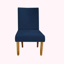 Cadeira berlim sued azul marinho