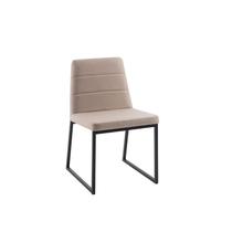 Cadeira Berlin Linho Bege 84x54x54 cm Daf Mobiliário