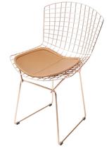 Cadeira Bertoia 1125 em Aco cor Cobre com Almofada Cobre - 46651