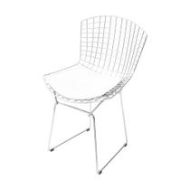 Cadeira Bertoia Cromada - Branca