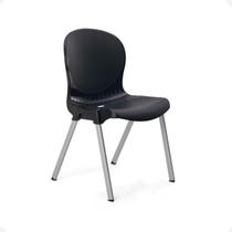 Cadeira Bianca Com Pernas De Alumínio 45X57X72Cm Cor Preto