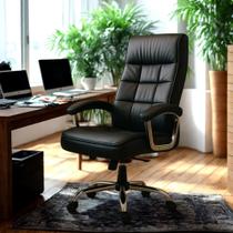 Cadeira Big Presidente Bump com molas ensacadas cor preto - Az Mob Office