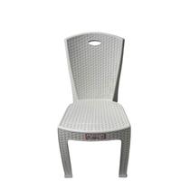 Cadeira Bistro Rattan Cairo Jardim Área Externa Branco Gelo