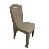 Cadeira Bistro Rattan Cairo Jardim E Área Externa Camurça