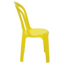 Cadeira Bistrô Tramontina Atlântida Polipropileno Amarelo
