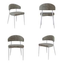 Cadeira Bless Fixa com 4 Pés 55 X 52,5 X 77,5 Cm com 4 Unidades