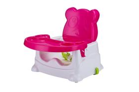 Cadeira Booster Alimentação Infantil Ursinho Baby Style - Rosa