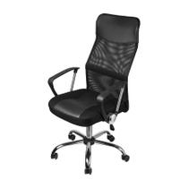 Cadeira Boxbit Chicago Tela Preta Base Rodízio Preta China