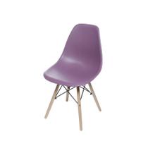 Cadeira Boxbit Dkr Eames Base Em Madeira Roxa