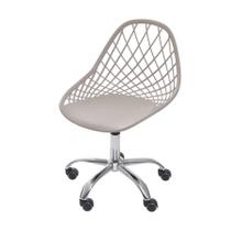 Cadeira Boxbit Kaila Polipropileno Fendi Base Rodízio