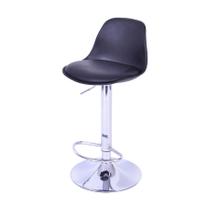 Cadeira Boxbit Saarinen Joly Preta Base Cromada Cadeira Boxbit Saarinen Joly Preta Base Cromada