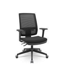 Cadeira Brizza 3D Backplax Piramidal Sem Apoio Aero Preto