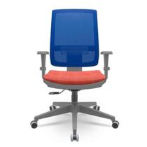 Cadeira Brizza Diretor Grafite Tela Azul Assento Concept Rosê Base RelaxPlax Piramidal - 66331 Cadeira Brizza Diretor Grafite Tela Azul Assento Concept Rosê Base RelaxPlax Piramidal - 66331