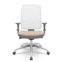 Cadeira Brizza Diretor Grafite Tela Branca com Assento Poliester Fendi Base Autocompensador Aluminio - 65818 Cadeira Brizza Diretor Grafite Tela Branca com Assento Poliester Fendi Base Autocompensador Aluminio - 65818