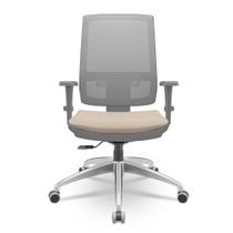 Cadeira Brizza Diretor Grafite Tela Cinza Assento Poliester Fendi Base RelaxPlax Aluminio - 66032 Cadeira Brizza Diretor Grafite Tela Cinza Assento Poliester Fendi Base RelaxPlax Aluminio - 66032