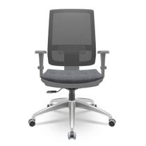 Cadeira Brizza Diretor Grafite Tela Preta Assento Concept Granito Base RelaxPlax Alumínio - 65896 Cadeira Brizza Diretor Grafite Tela Preta Assento Concept Granito Base RelaxPlax Alumínio - 65896