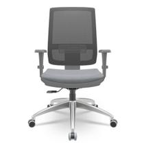 Cadeira Brizza Diretor Grafite Tela Preta Assento Vinil Cinza Base RelaxPlax Alumínio - 65903 Cadeira Brizza Diretor Grafite Tela Preta Assento Vinil Cinza Base RelaxPlax Alumínio - 65903