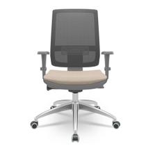 Cadeira Brizza Diretor Grafite Tela Preta com Assento Poliester Fendi Base Autocompensador Aluminio - 65814 Cadeira Brizza Diretor Grafite Tela Preta com Assento Poliester Fendi Base Autocompensador Aluminio - 65814