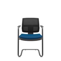 Cadeira Brizza Executiva Poliéster Aproximação em S com Braços Fixos e Confortáveis Cadeira Brizza Executiva Poliéster Aproximação em S com Braços Fixos e Confortáveis