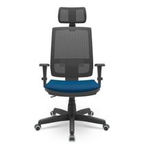 Cadeira Brizza Presidente Com Apoio Braços 3D PP BackPlax Plaxmetal NR-17 Ergonômica