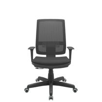 Cadeira Brizza Relax Com Braços Regulavel Sem Apoio de Cabeça Plaxmetal Poliéster Preto