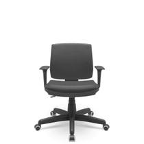 Cadeira Brizza Soft Executiva Vinil Giratória com Braços Reguláveis e Sistema BackPlax