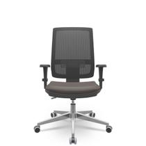 Cadeira Brizza Tela 3D BackPlax Aluminio Nr-17 Ergonômica Plaxmetal Presidente
