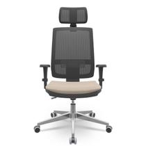 Cadeira Brizza Tela 3D BackPlax Apoio Aluminio Ergonômica NR-17 Plaxmetal Diversas Cores